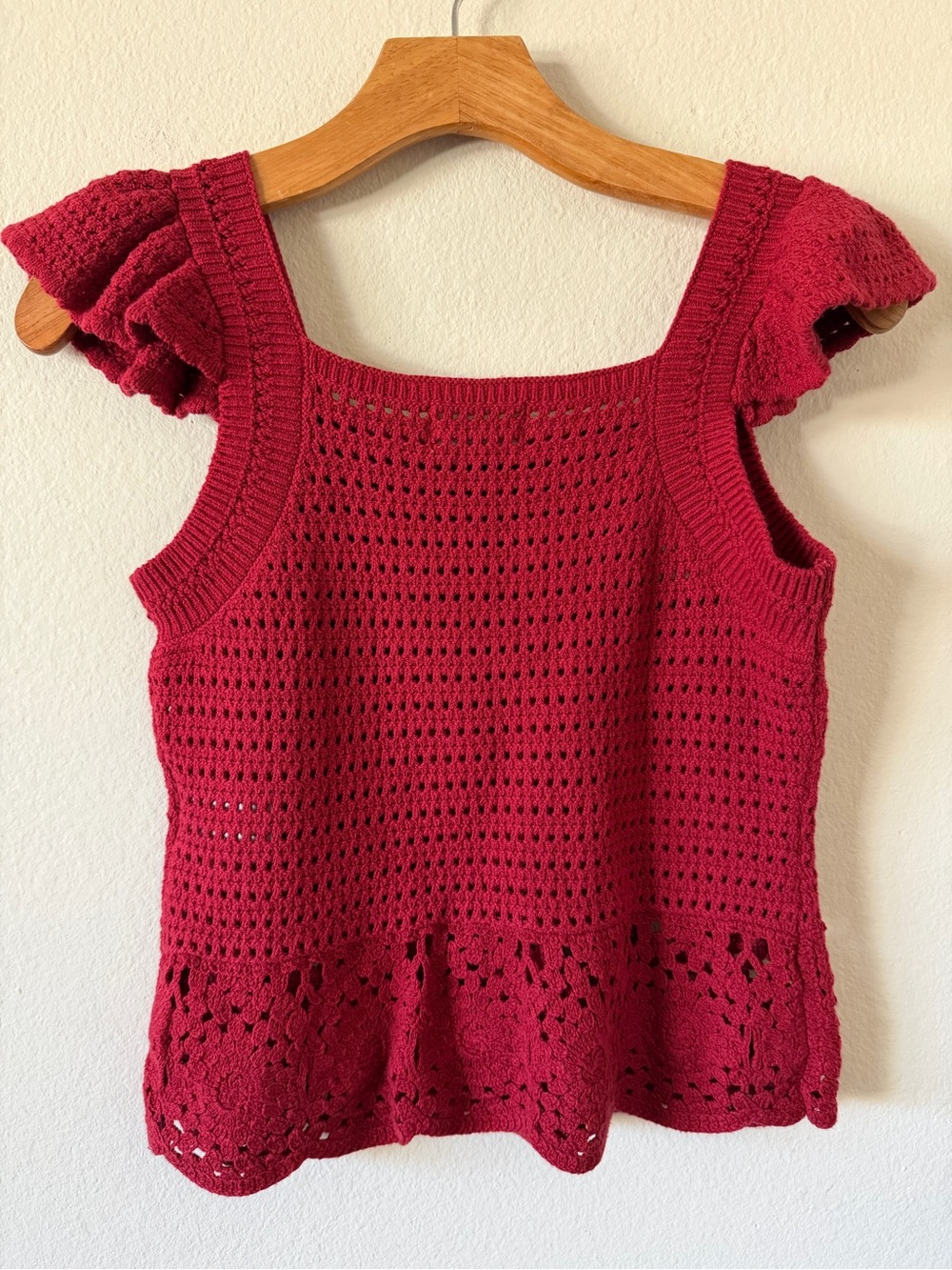 Universal Thread Red Knit Top - Picture 3 of 4